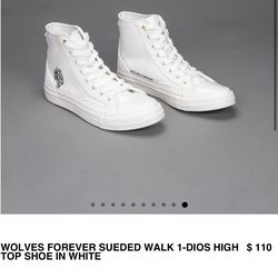 Darc Sport -  SUEDED WALK 1-DIOS HIGH TOP SHOE  WHITE