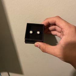 VVS1 1ct Moissanite Earrings 