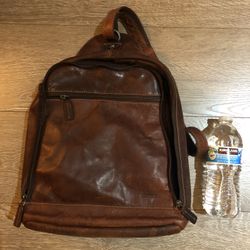 Genuine Leather Crossbody Bag in excellent condition