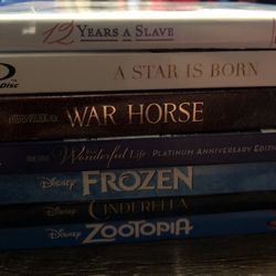 7 Mixed Blu-Rays $2. Ea. 