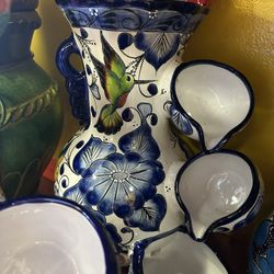 Macetas De Talavera Y Barro, Precios Varían