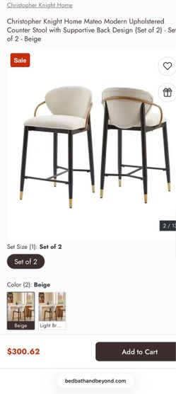 Christopher Knight Home Mateo Counter Stools Set of 2