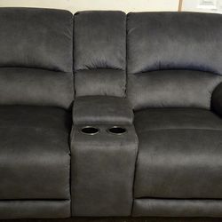 New Blue Loveseat 