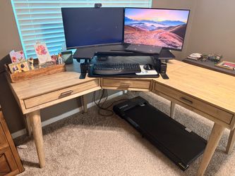Corner L work desk