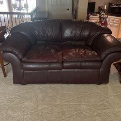 Leather Loveseat