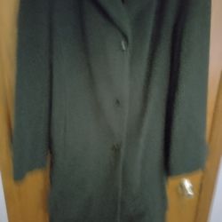 Fleet Street Wool Long Trench Coat 