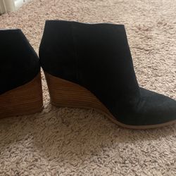 Suede Booties Size 7