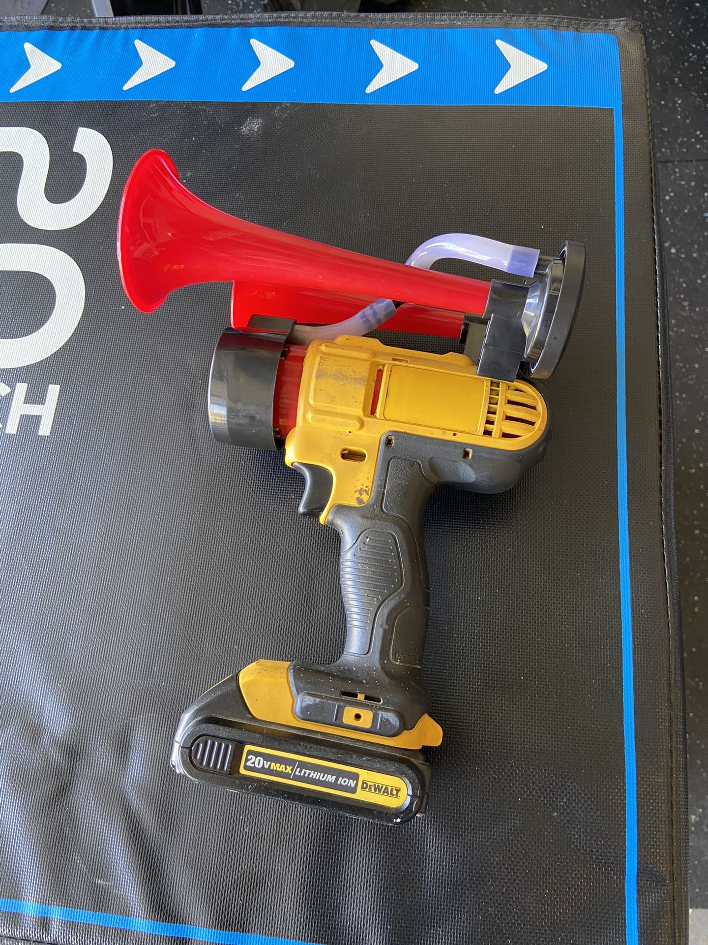 Dewalt Drill Train Horn Conversion.