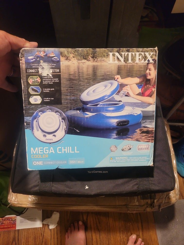 4 of July SALE Floating cooler Intex Mega Chill (One Connect)
