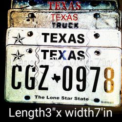 Vintage Texas Truck Plates