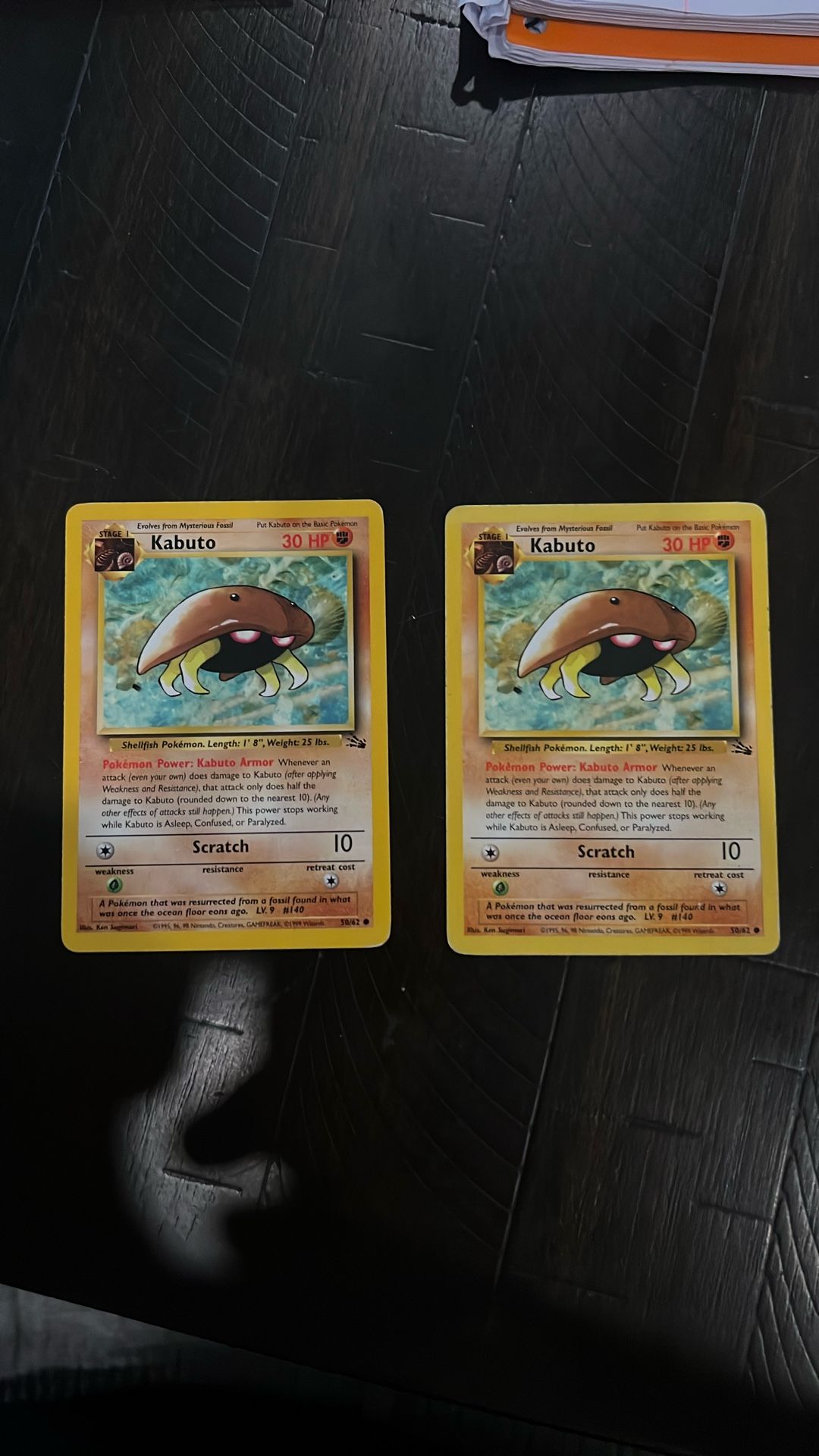 Pokemon Cards Kabuto