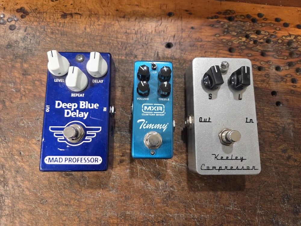 Guitar Pedals - Pigtronix, Mad Professor, MXR, Keeley, Spark