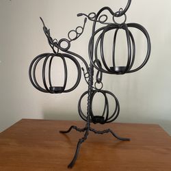 Pumpkin Tea Light Candle Decor