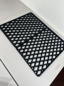 New Rubber Utility Mats Set Grid Commercial Heavy Duty Outdoor Indoor Metal Wire Shelving Rack Garage Garden Cover