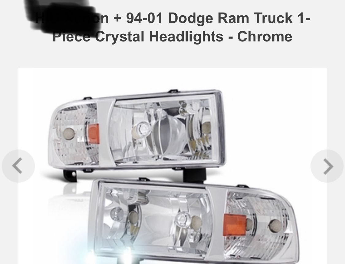 94-01 Dodge Ram headlights