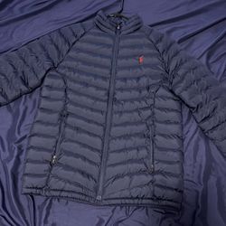 Blue Navy Polo Puffer Big kids XL 18/20