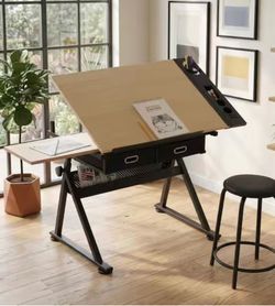 Drawing table and stool