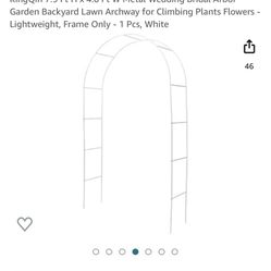 Garden Arc Metal White