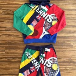 Polo Ralph Lauren Tennis Print Hoodie And Pants for Sale in