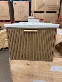 24” Bathroom Vanity Floating- Open Box!