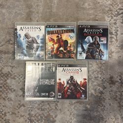 Play Station 3 Video Games $5 Each