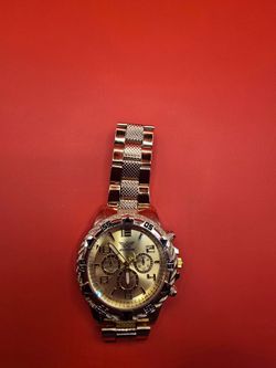 ZHOWE Men's Luxury Gold Stainless Steel Chronograph Style Watch