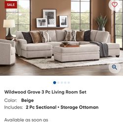 Sectional Couch - 3pc Set