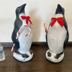 Penguin Holiday Christmas Blowmold 21 In