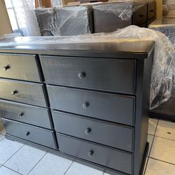 Dresser SUPER HEAVY DUTY solid Pine Wood 🪵🪵 Espresso Finish With Traditional Wooden Knobs ‼️ Available In Any Wood Finish Of Preference 🔆