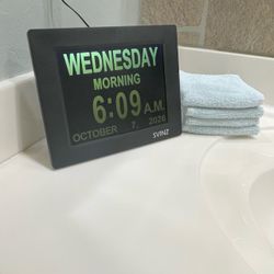 Svinz Alarm Day Clock for Seniors