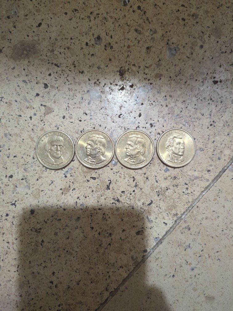 4 RARE 1$ Coins