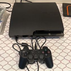 PS3 with Controller & Games Included 