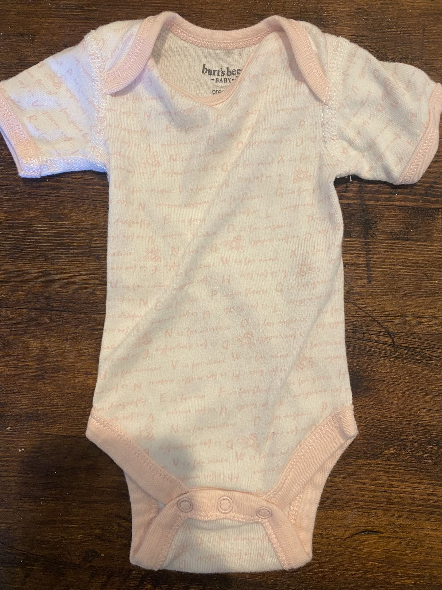 Burt’s Bees Premie Onsies
