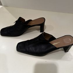 Black Leather Shoes, Size 7