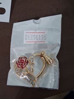 Rose heart pendant