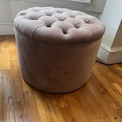 Purple Ottoman With Storage 