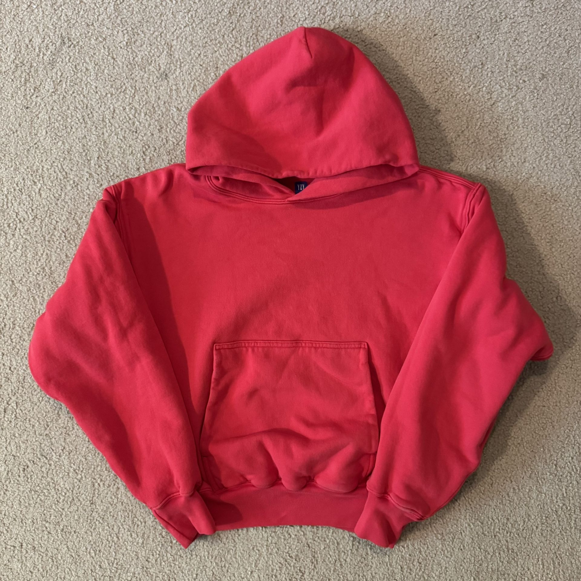 Yeezy Gap Red Pullover Hoodie Size Small
