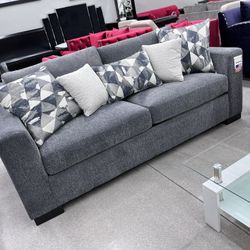 Beautiful Sofa Set 🩶 Grey Fabric 