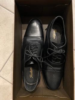 Florsheim Black Leather Oxford Dress Shoes