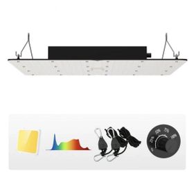 VEVOR LED Grow Light, 400W Full Spectrum Dimmable, High Yield Samsung 2B1B Diodes Growing Lamp for Indoor Plants Seedling Veg and Bloom Greenhouse Gro
