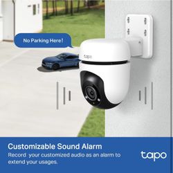 Tapo 1080P Outdoor Wired Pan/Tilt Security Wi-Fi Camera