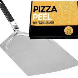 New Pizza Peel. Foldable Handle Stainless Steel 