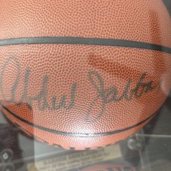 Kareem Abdul Jabbar autographed basketball