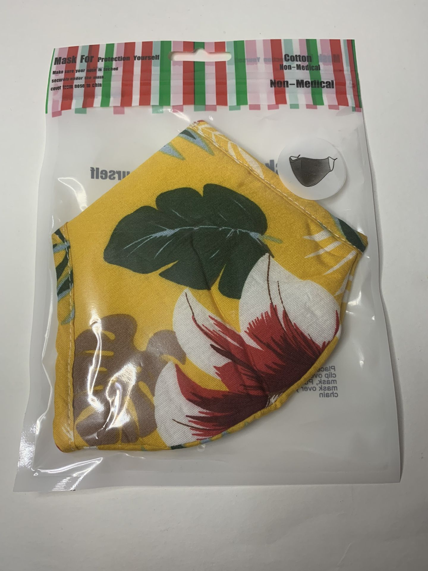 Adult Face Mask Yellow