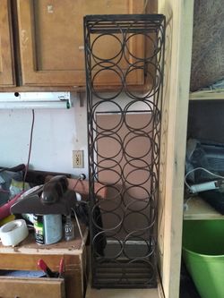 16 Slot Metal Wine Rack