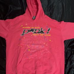 pink spider hoodie 