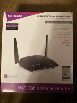 Netgear ac1200 c6220 cable modem router