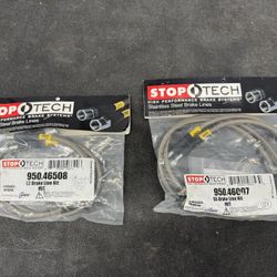 STOPTECH STAINLESS STEEL BRAKE LINES FRONT & BACK FOR EVO X  $130
