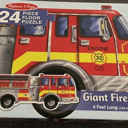 Melissa & Doug Giant Fire Truck Puzzle 🧩 