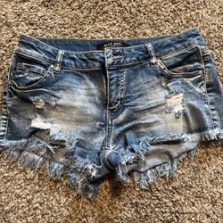 Wax Jean Shorts Size Small/medium 